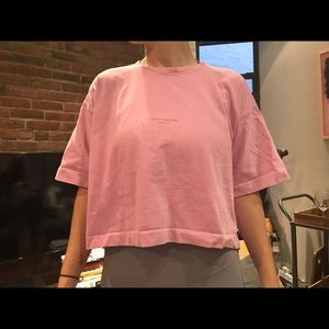 Oversized ACNE crop top